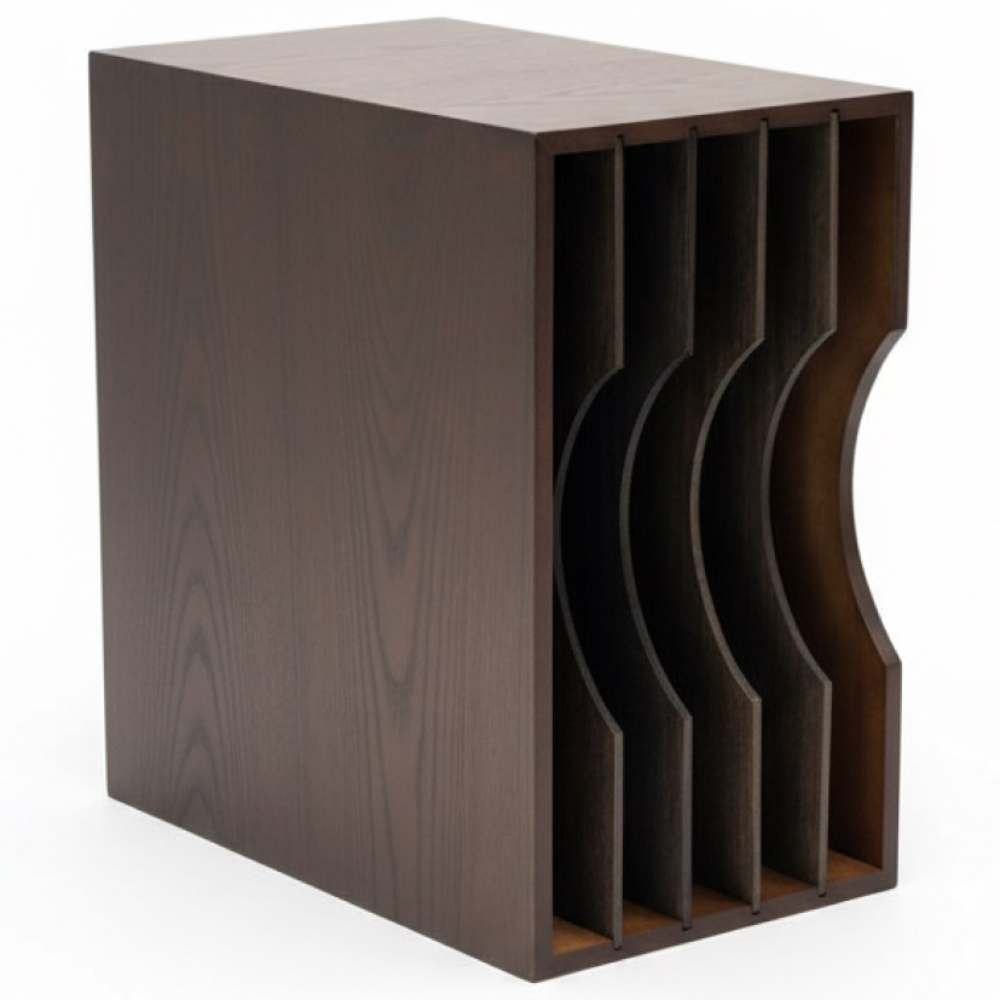 투윅스 우드 LP 수납함 엘피 선반 바이닐 정리함 진열장 레코드판 보관함 앨범 매거진 꽂이, 1개, 월넛 66,600원