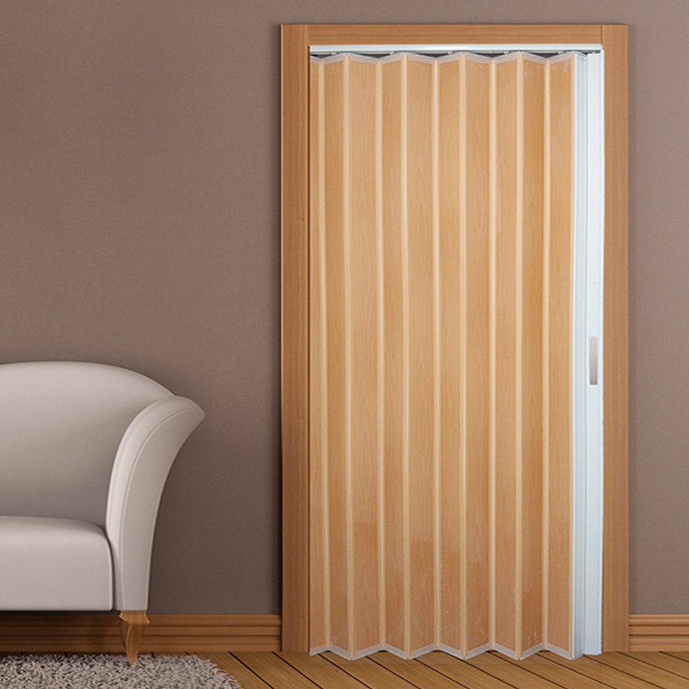 라온 벽면 무타공 자바라 커튼 홀딩도어 방풍 바람막이 접이식 문 칸막이 주름문 중문 한겹 필름 코팅 모든 사이즈 주문제작 오크 78,000원
