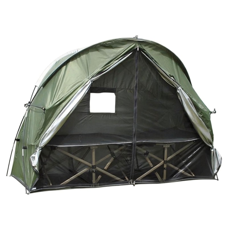 1인용 야전침대 텐트 방충망 통풍 창문 간편조립 사계절 방수 캠핑텐트 침대, 국방색, 1인용 61,000원