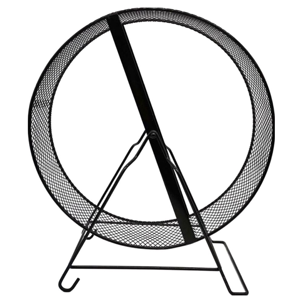 햄스펫 골든햄스터 고슴도치 철체 쳇바퀴, 블랙 32cm, 1개, 현재가 34,900원