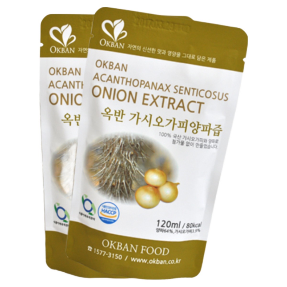 옥반식품 가시오가피양파즙 가시오가피와 양파의 만남, 120ml, 100개 106,260원