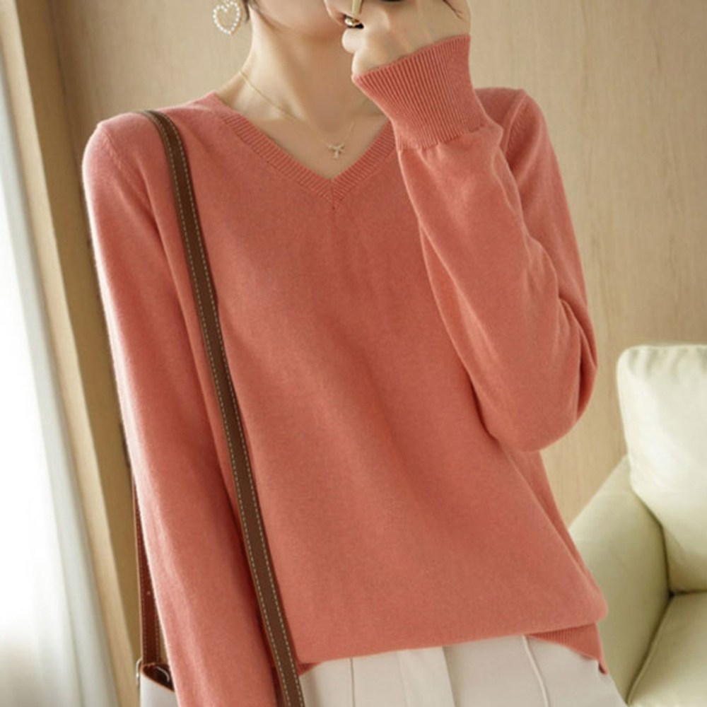 에리페 여성용 브이넥 퓨어 심플 니트티셔츠 23,800원