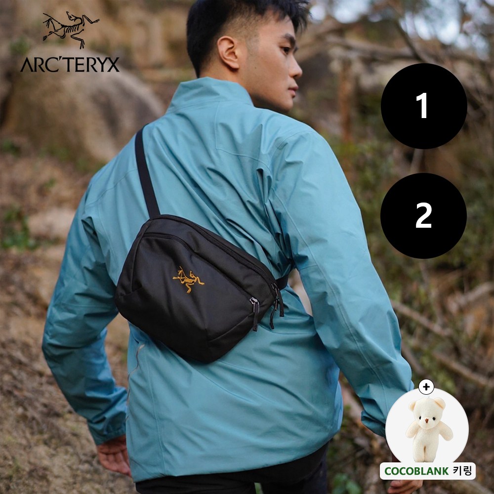 아크테릭스 맨티스 웨이스트백 힙색 COCOBLANK키링증정, 블랙 129,000원