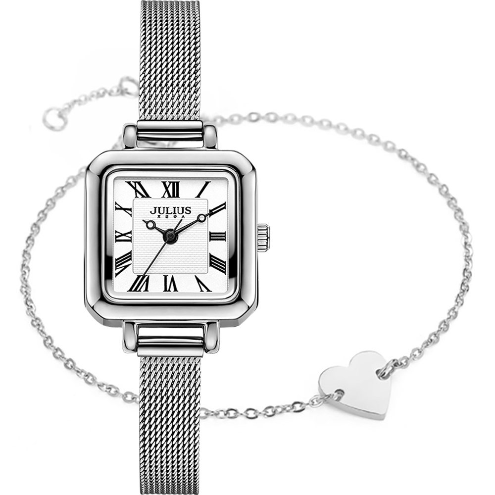 쥴리어스 여성용 메탈시계 메쉬밴드 JA-1390 + 팔찌 JSB-001 + 케이스 35,600원