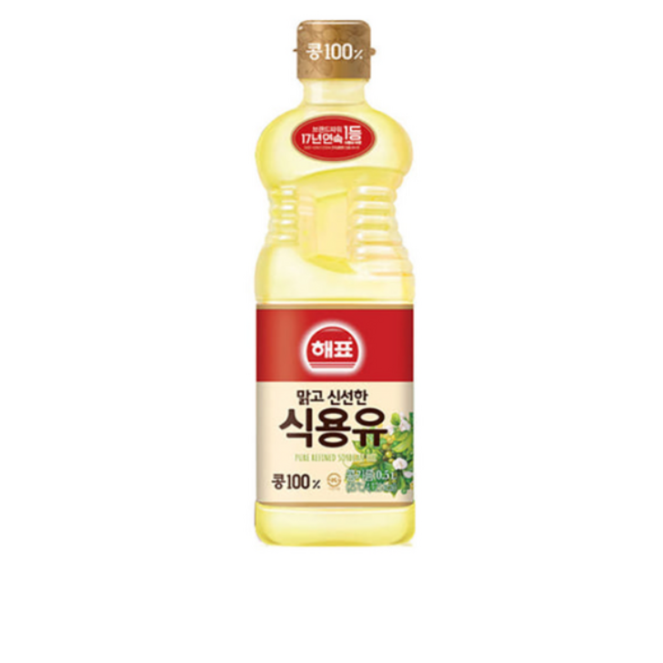 사조 해표 콩기름 식용유, 500ml, 9개 18,860원
