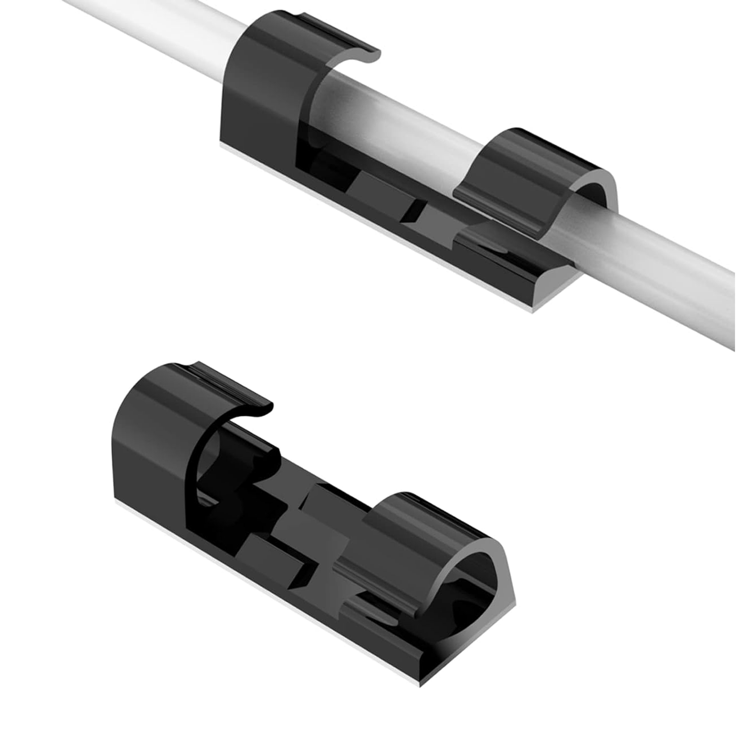 케이블 멀티탭 선 정리 클립 차량용 가정용, Black, 20개 6,880원