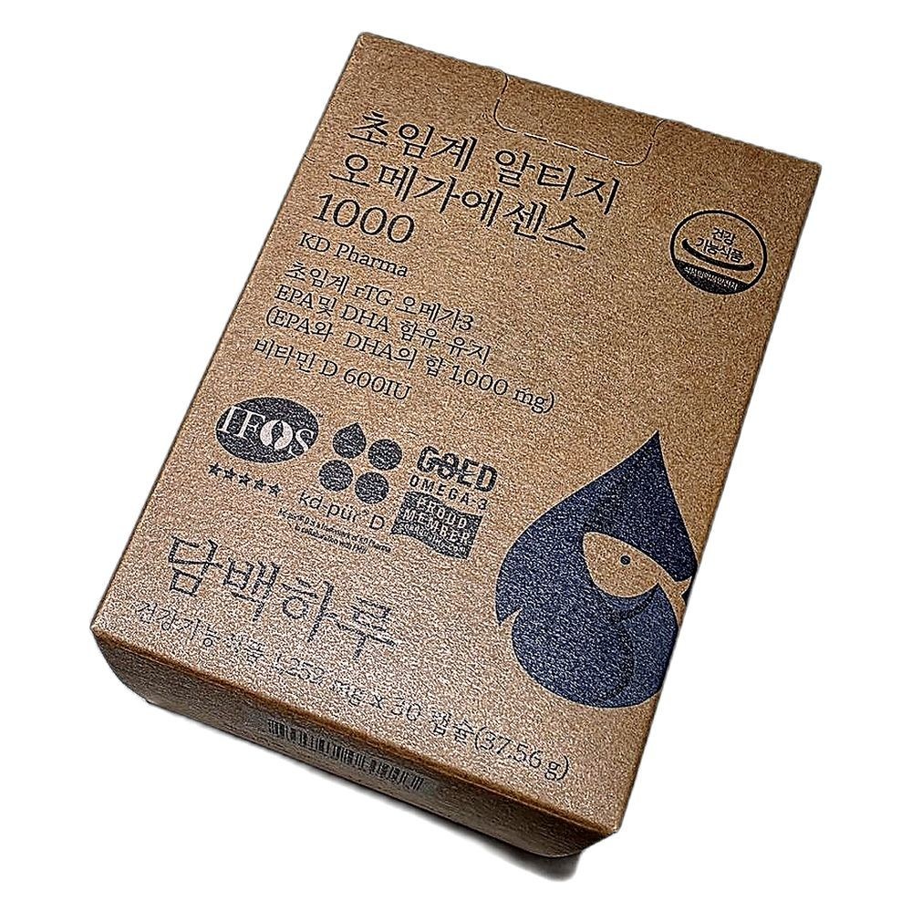 고품질 알티지 오메가3 비타민D 정제 초임계 추출 건강 보조제, 30정, 12개, 30정, 12개 316,200원