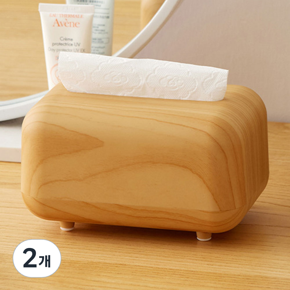 푸셔 원목 디자인 스프링 티슈 케이스 화장지, 2개, 우드 26,130원