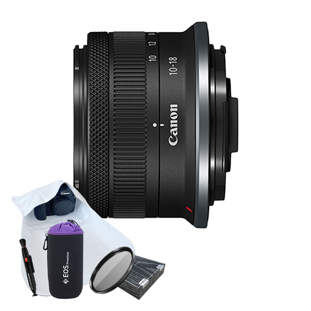 [포토리뷰이벤트] 캐논 RF-S 10-18mm F4.5-6.3 IS STM + 포켓융 + 방수파우치 +렌즈 클리닝 펜+ 슬림 MCUV 49mm 필터 480,000원