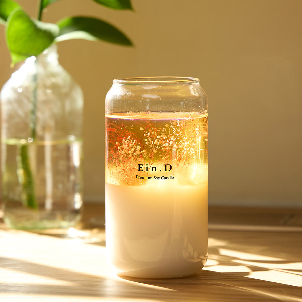 에인디 핸드메이드 워머전용 미니안개꽃 디자인 소이 캔들, 라벤더, 1개 21,000원