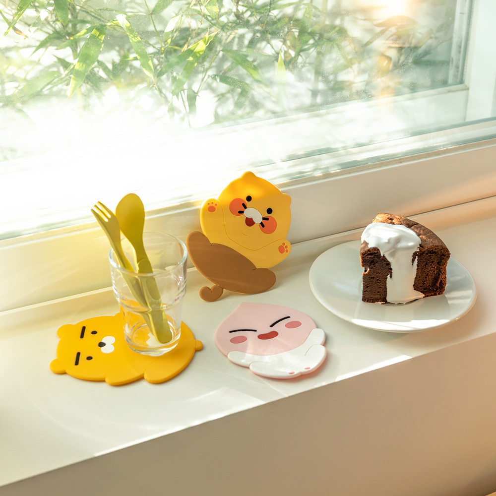 [카카오프렌즈 실리콘 코스터] 티코스터 코스터 컵받침 컵받침대 코스타 실리콘컵받침 컵코스터 실리콘코스터 커피잔받침 유리컵받침 실리콘티코스터 실리콘받침 실리콘받침대 귀여운컵받침, 1개 6,400원