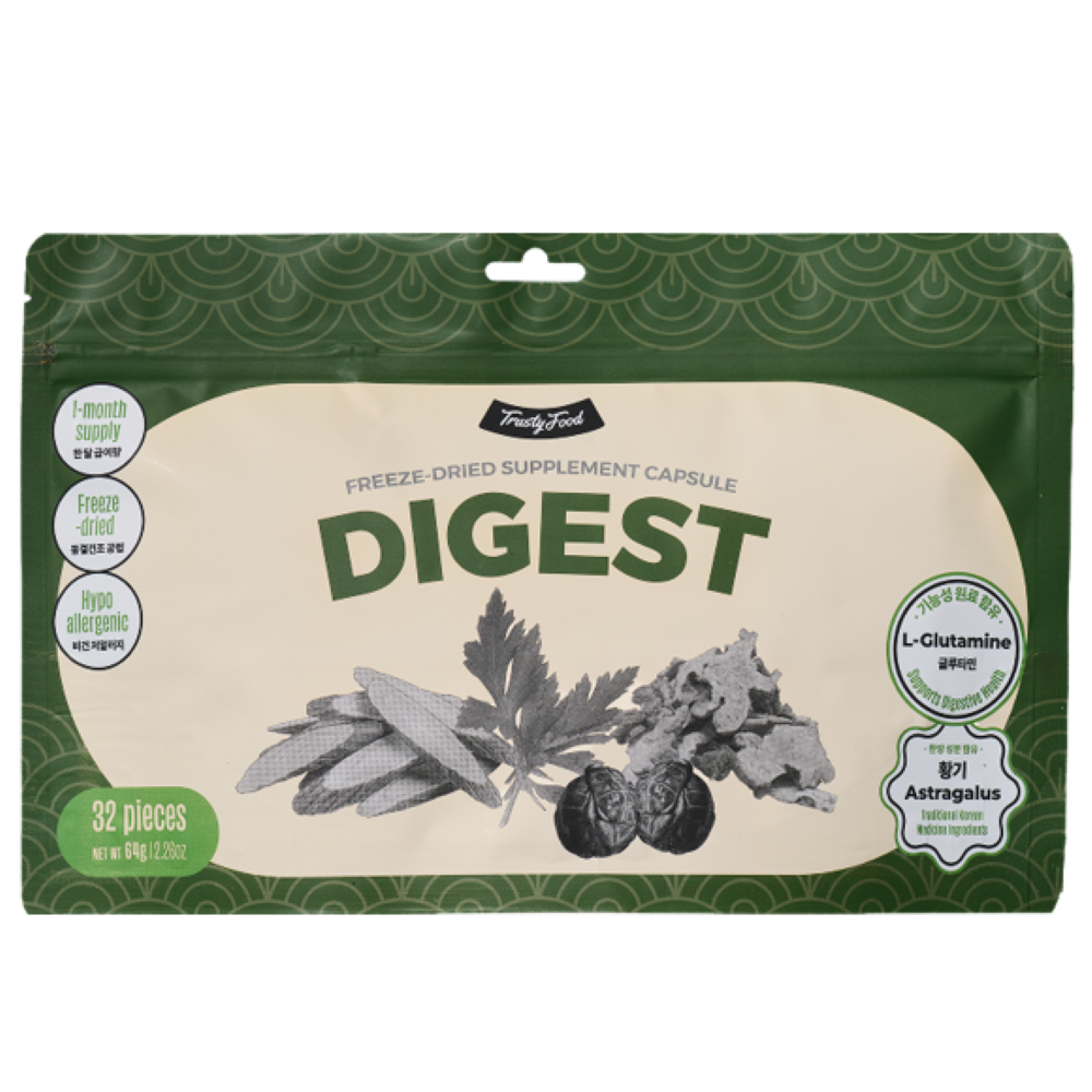 트러스티푸드 동결건조 저알러지 한방캡슐 다이제스트 강아지 유산균 장영양제 설사 눈물 32개입, 1개, 소화, 32정 34,500원
