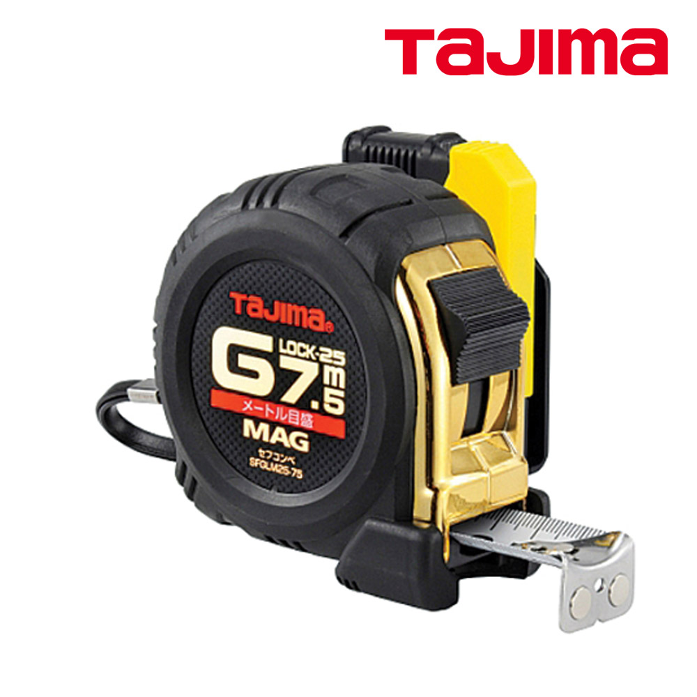 타지마 줄자 G록 안전 자석 줄자 양면눈금 폭 25mm 7.5M SFGLM25-75BL 35,880원