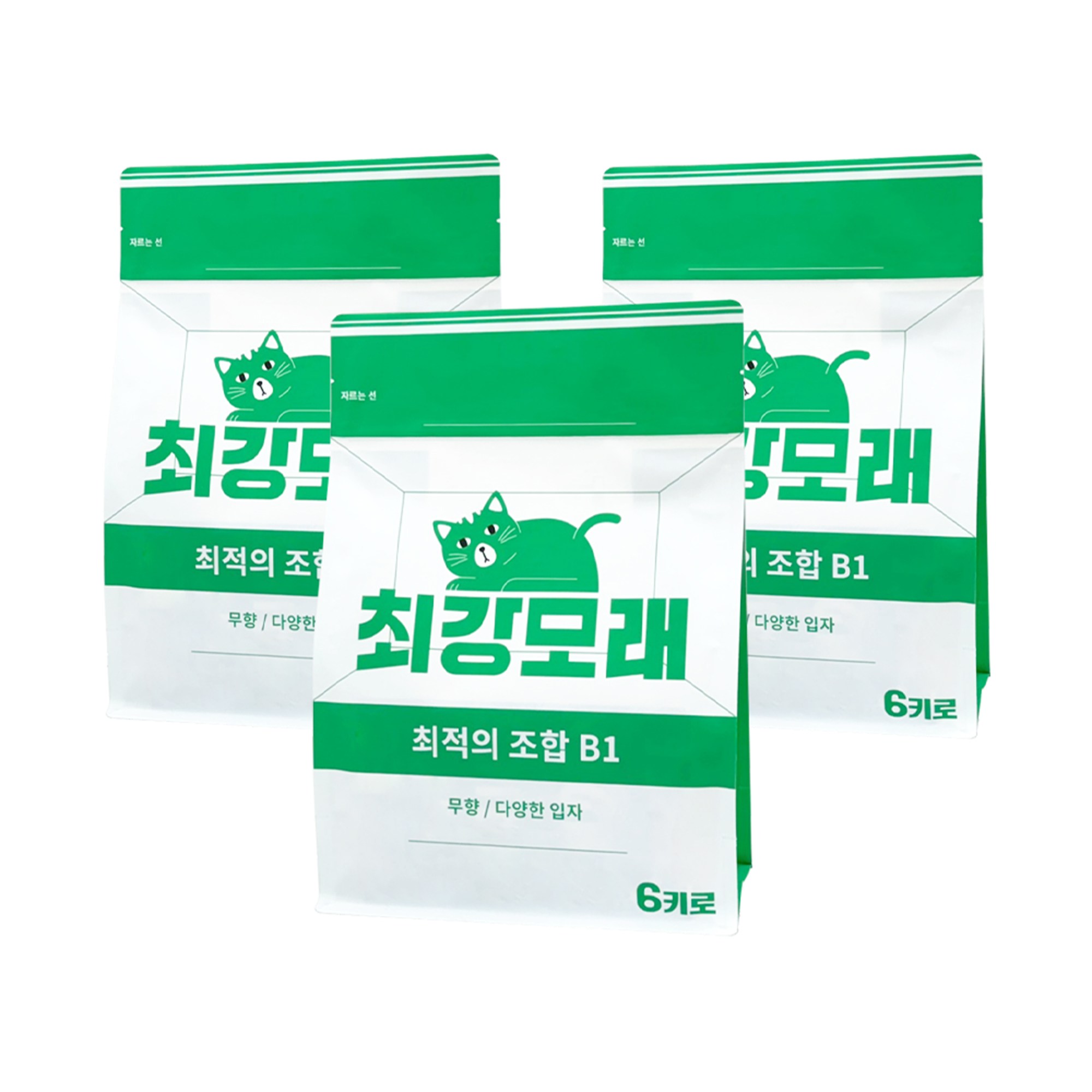 2+1 최강모래 최적의 조합 B1 6kgx3, 고양이모래 와이오밍 벤토나이트모래, 3개, 6L, 무향 33,190원