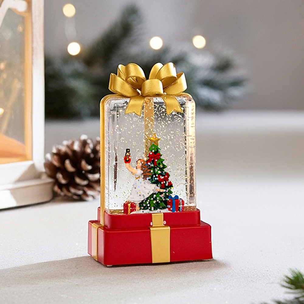 레토 크리스마스 스노우볼 무드등 선물상자, 레드 9,290원