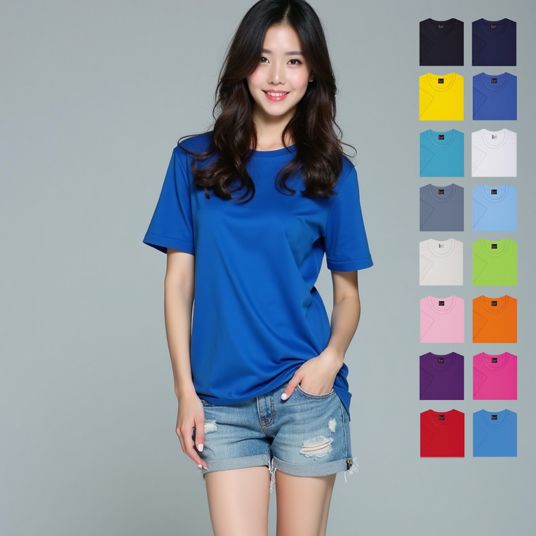 남녀공용 에어로쿨 기능성 라운드 반팔 티셔츠 4,800원