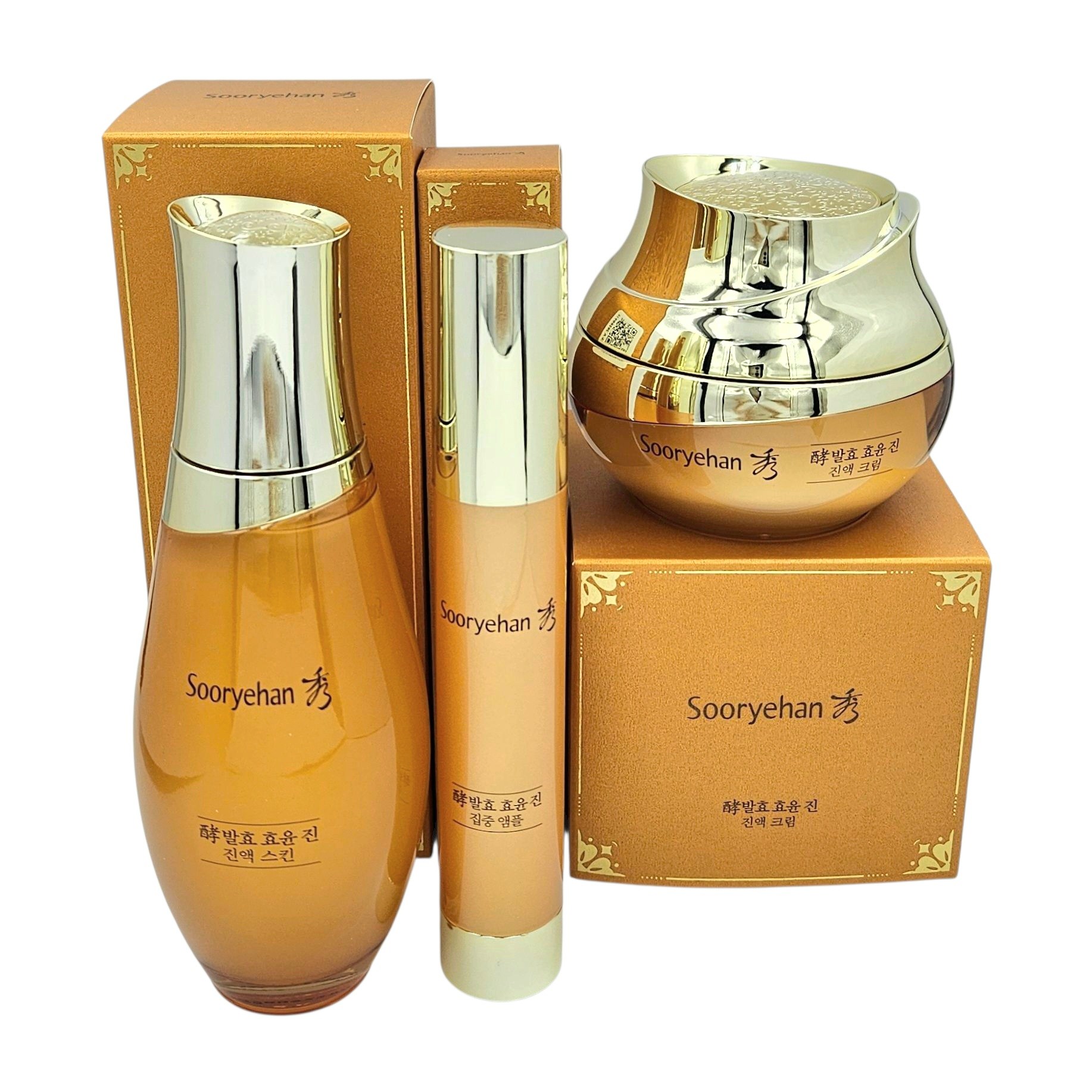 수려한 최신상 NEW 발효 효윤 진 3종 세트 진액 스킨 앰플 크림, 1세트 57,940원