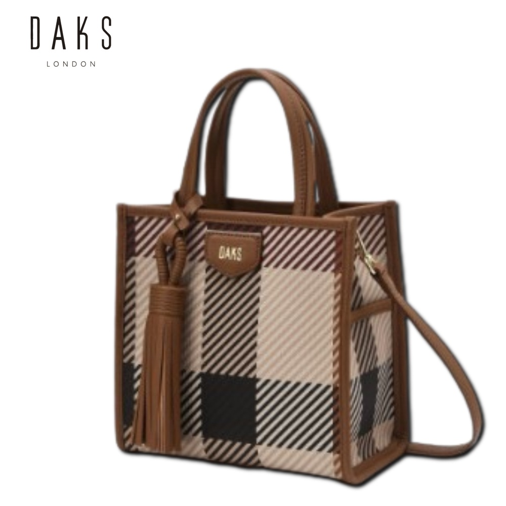 닥스 브라운 빅하우스체크 스몰 토트백 367,200원