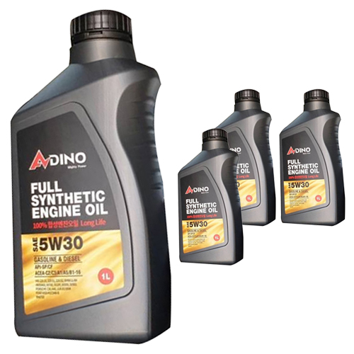 아디노 벨퍼포먼스 고성능 롱라이프 합성엔진오일, 4개, 5w30, 1L 46,770원