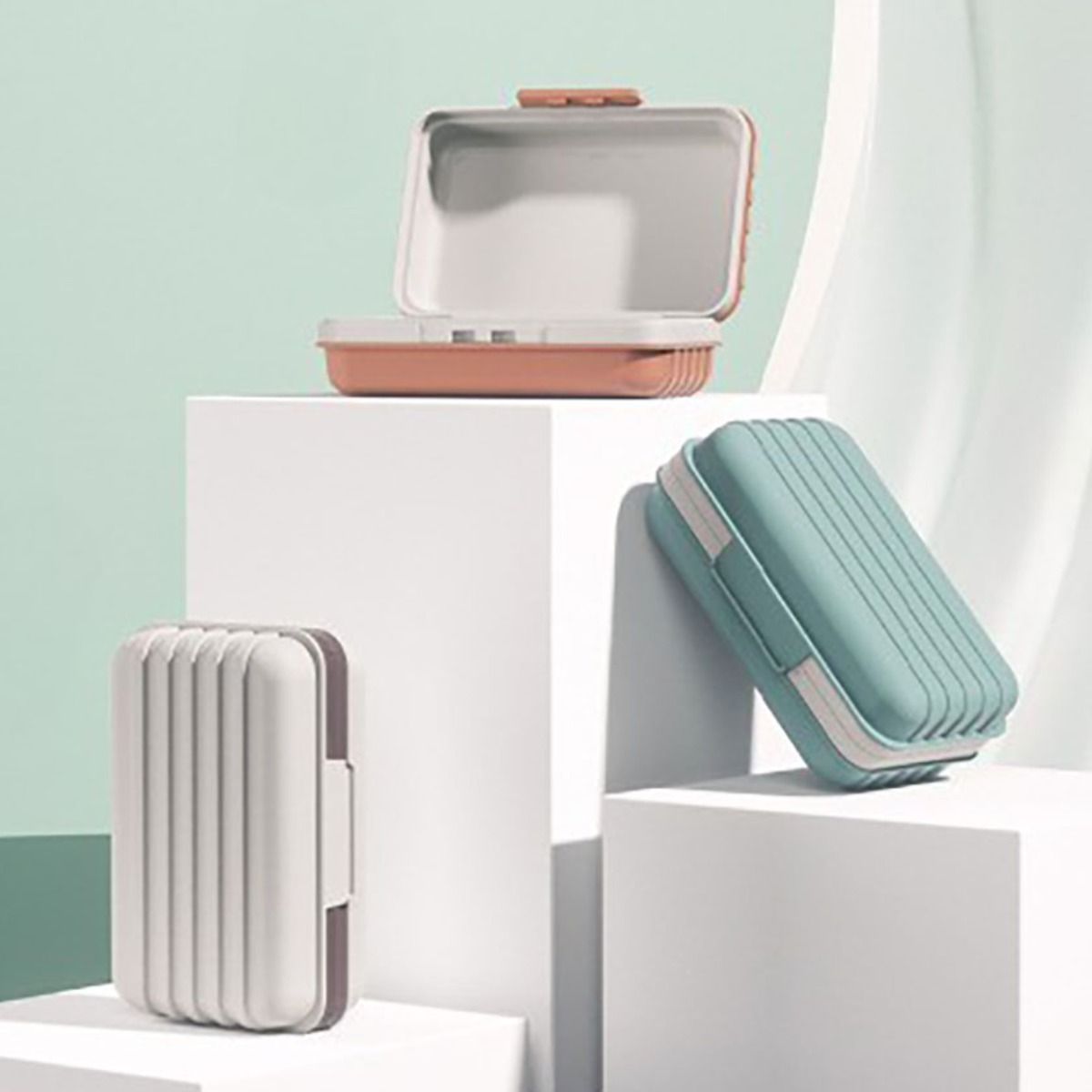 슬로브 휴대용 밀폐형 비누곽 여행용 비누 케이스, 1개, 라이트 블루 9,500원