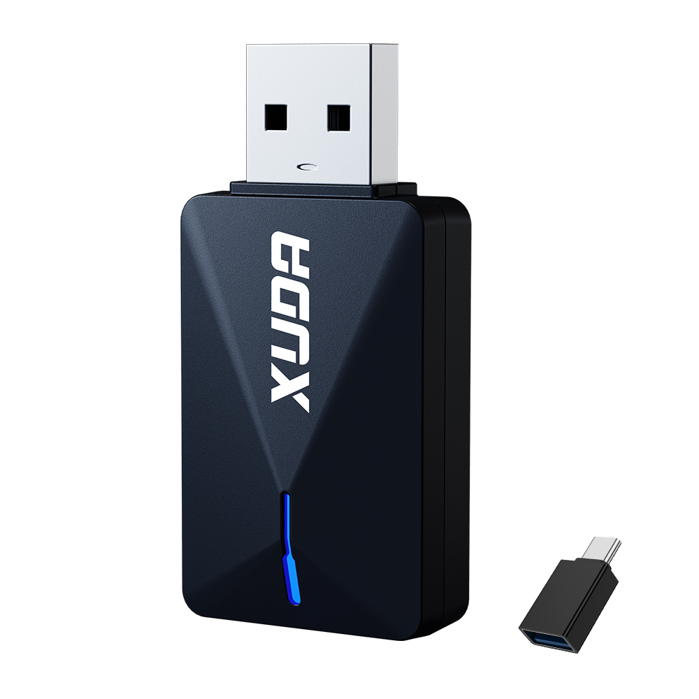 XUDA 미니 무선 스마트 자동차 어댑터 애플 안드로이드 오토 2 in 1 무선 카플레이 미러링 동글, Black, A5 Mini E 34,800원