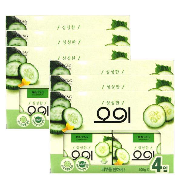 크리오 세안비누 오이비누 4입 6개, 100g 22,900원