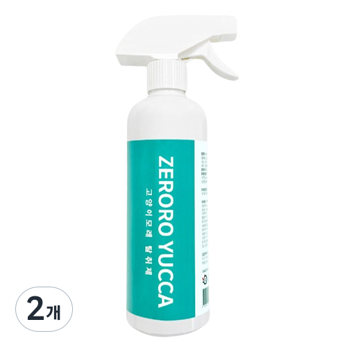 제로로 유카 고양이 모래 전용 탈취제, 450ml, 2개 19,800원