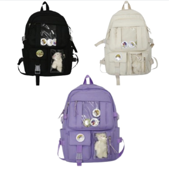 고학년 책가방 투명창 가벼운 소풍 가방 학원 백팩 데일리 17,900원