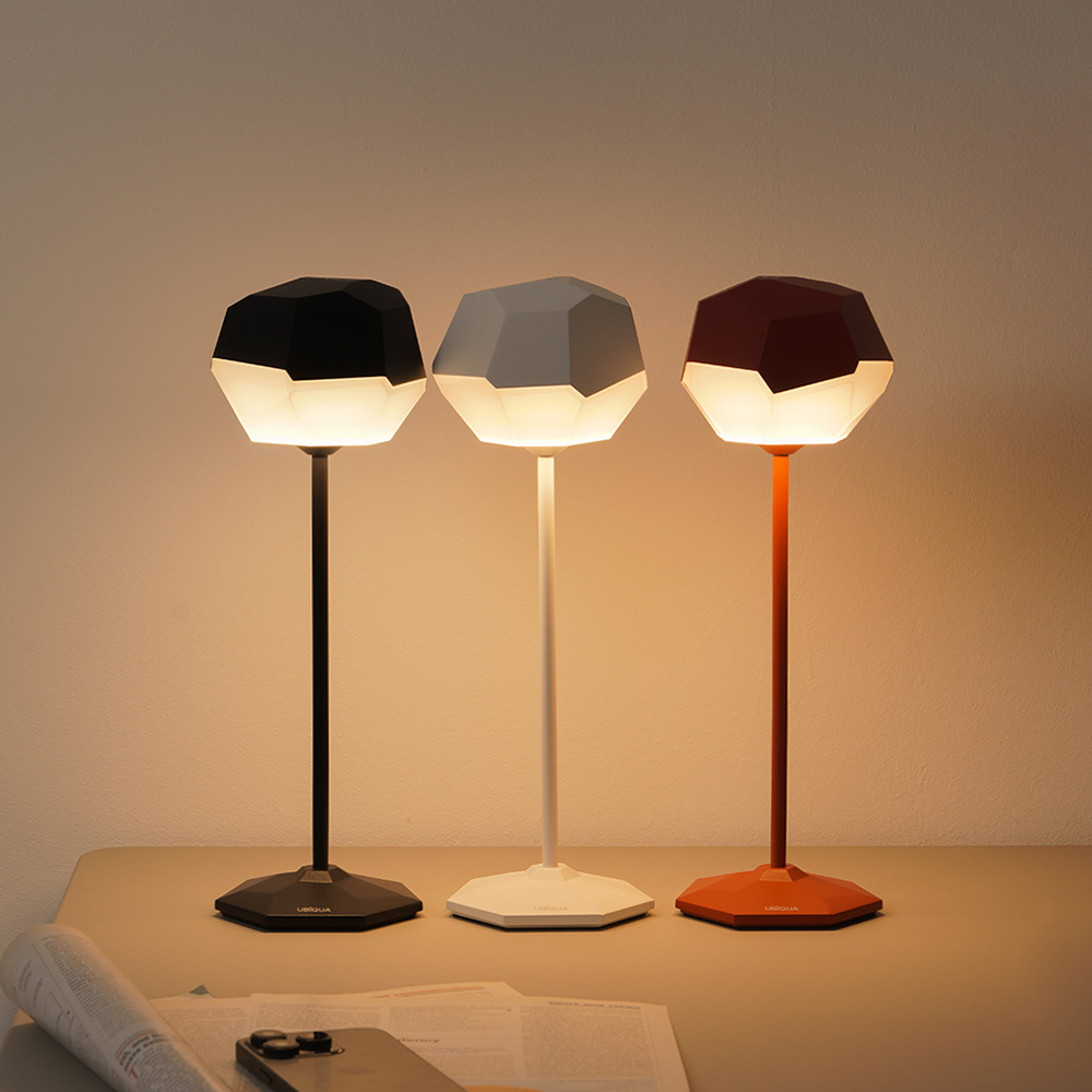 UBIQUA STONE 유비콰 무드등 인테리어 조명 LED 충전식 포터블 테이블 램프 디밍, 현재가 172,000원