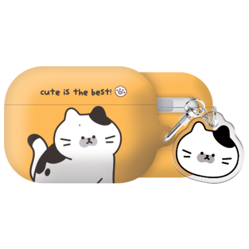 귀여운 야옹이 힐링 에어팟프로3 하드 케이스 +아크릴키링 세트, 야옹이힐링-턱시도, AirPods Pro(3세대), 1개 16,500원