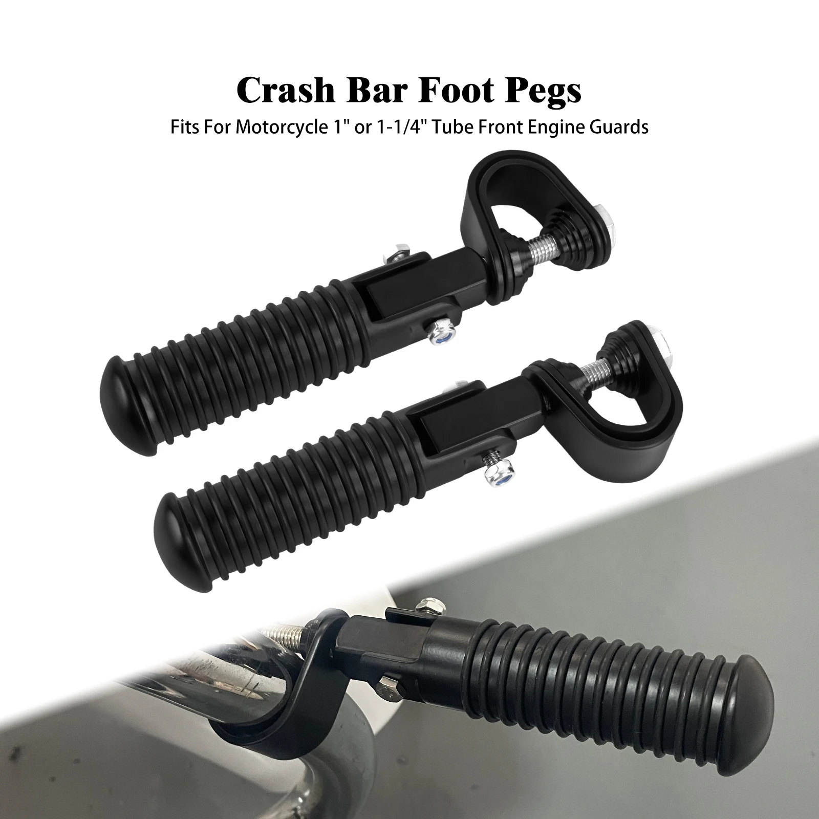 호환 범용 오토바이 풋 페그 1 "1.25" 하이웨이 크래시 바 엔진 가드 클램프 발판 페달 Harley Softail Tou 30,800원