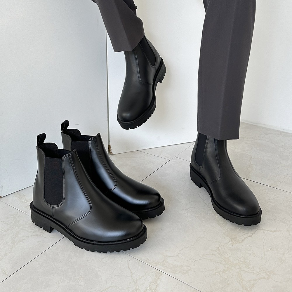 당일출고 남자 7cm 키높이 티안나는 첼시부츠 고탄력 쿠션 발편한 첼시 앵클부츠 46,800원