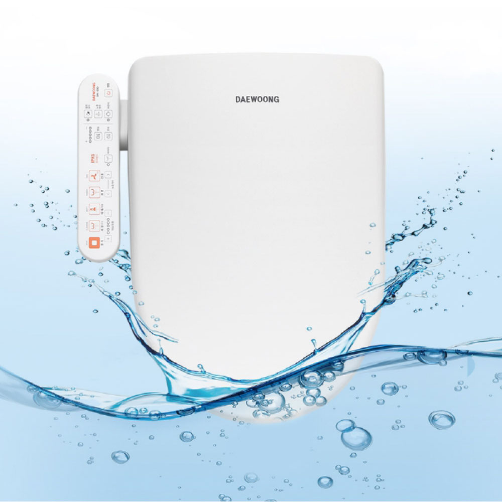 [대웅] 초슬림형 방수비데 DW-590 자동노즐세척 하이브리드절전 반영구적 항균 필터내장 99,000원