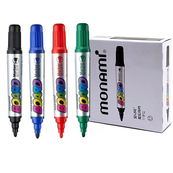 (모나미) 보드마카 12자루(1타) 화이트보드마카 마카, 1box, 빨강 9,000원