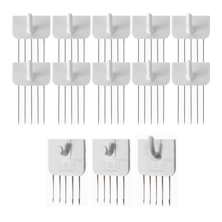 꼭꼬핀 U자형 10p + 파워 일자형 2p + U자형 1p, 혼합색상, 1세트 9,630원