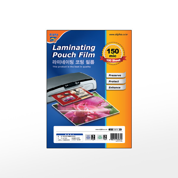 알파 A4 친환경 고품질 코팅필름 고투명 두꺼운 코팅지 100매 20,500원