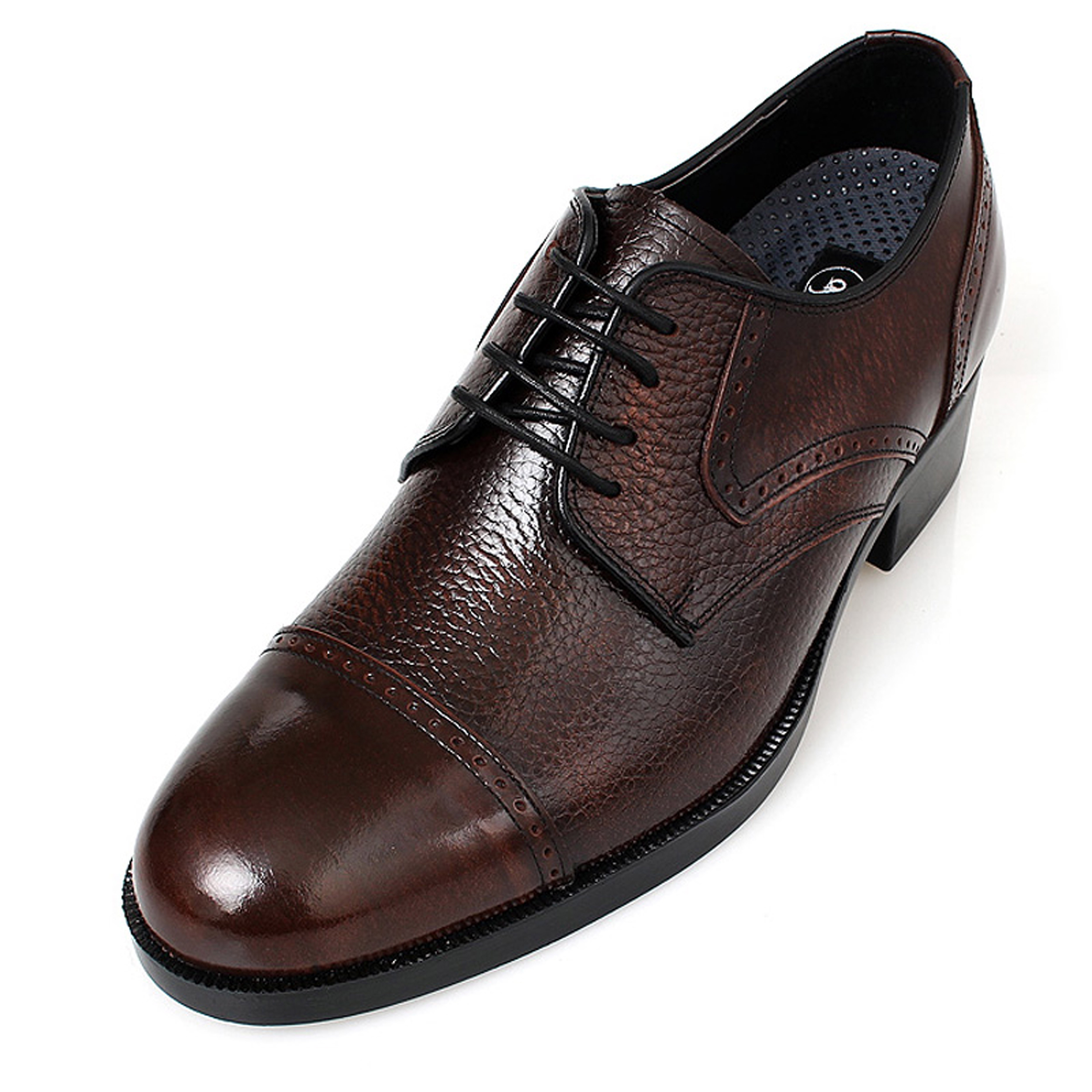 6cm 키높이구두 천연면피소가죽+에어쿠션+우레탄솔 부착 국산 남성 수제화 클래식 옥스포드 정장 신사화 KDH506001B 구두마루 114,900원