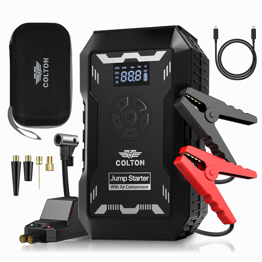 콜튼 자동차 점프스타터 타이어공기압주입기 오토바이점프스타터 98,000원