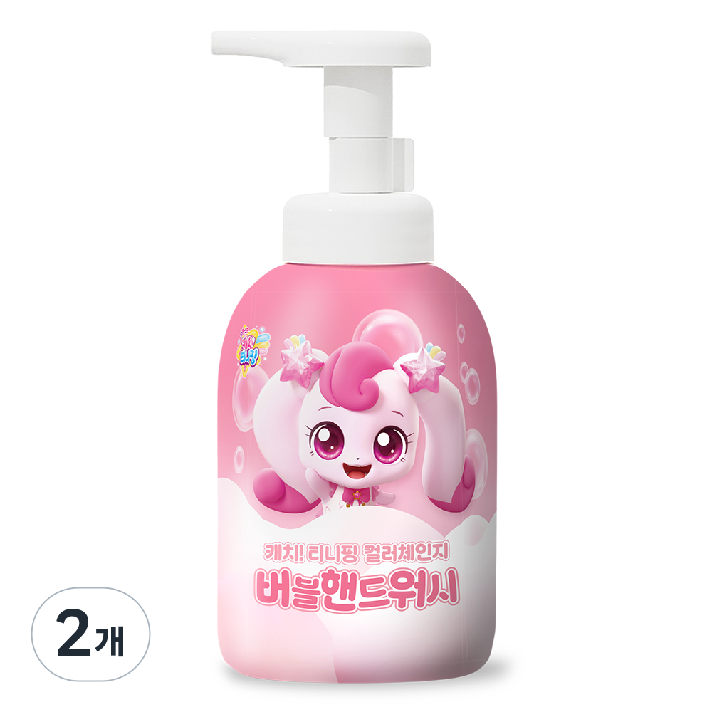 슈팅스타 캐치티니핑 시즌5 유아 어린이 컬러체인지 버블핸드워시, 2개, 300ml 21,590원