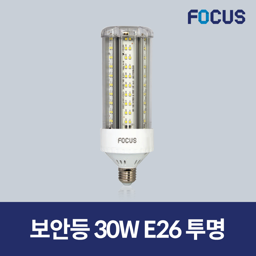 포커스 LED 보안등 파워램프 30W 투명 16,300원