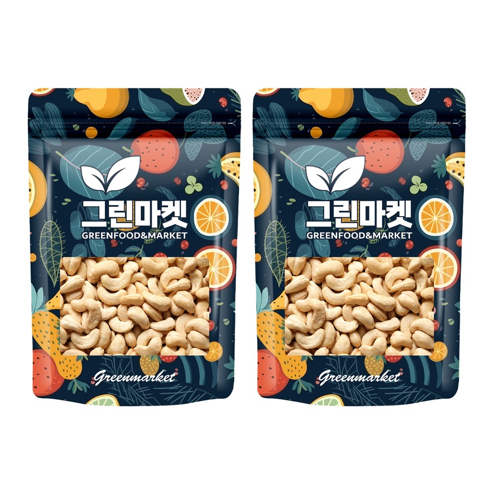 그린마켓 생캐슈넛 500g+500g 18,900원