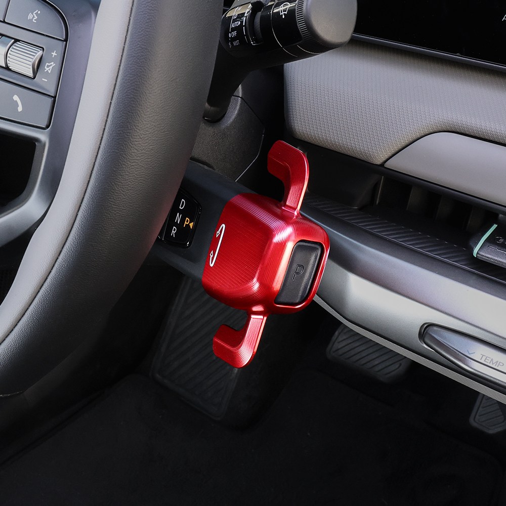 유투카 칼럼식 핸들 기어노브 서포터 알루미늄 포인트 몰딩 튜닝 용품 EV3 EV4 EV5 EV9 PV5 타스만 디올뉴 셀토스 레이EV 호환, 레드 1P [NB-01], 기어노브 41,900원