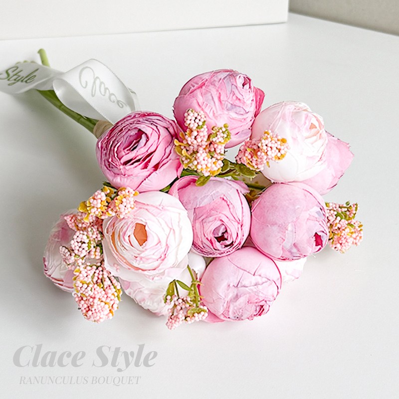 클레이스 라넌큘러스 조화 꽃다발, 1개, 라이트핑크 20,400원