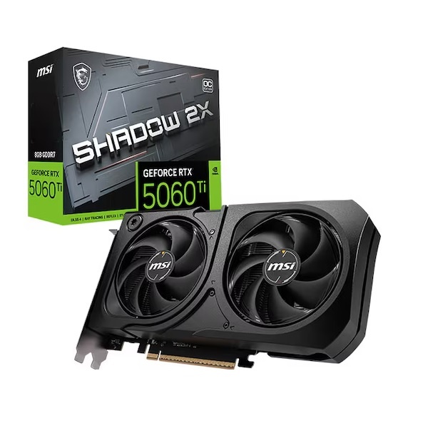 [MSI] 지포스 RTX 5060 Ti 쉐도우 2X OC 플러스 D7 8GB 609,000원