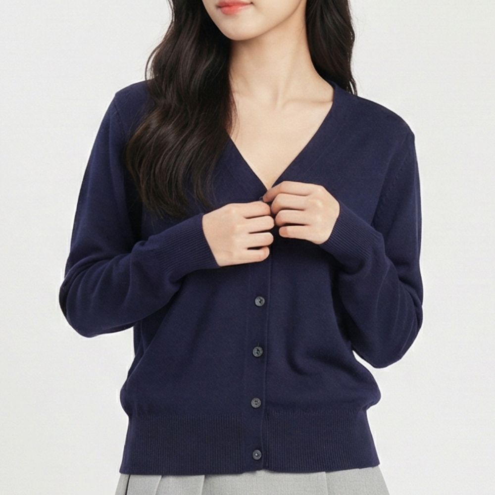 바이로이 소프트터치 여성 모달 브이넥 긴팔 니트 가디건 19,900원