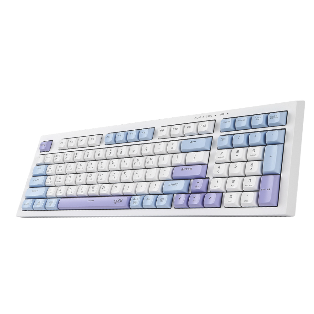 지클릭커 오피스프로 사일런스 M RGB 무소음 방수 98키 무선 블루투스 키보드, Skycity RC1, WK50, 제조사축 25,900원
