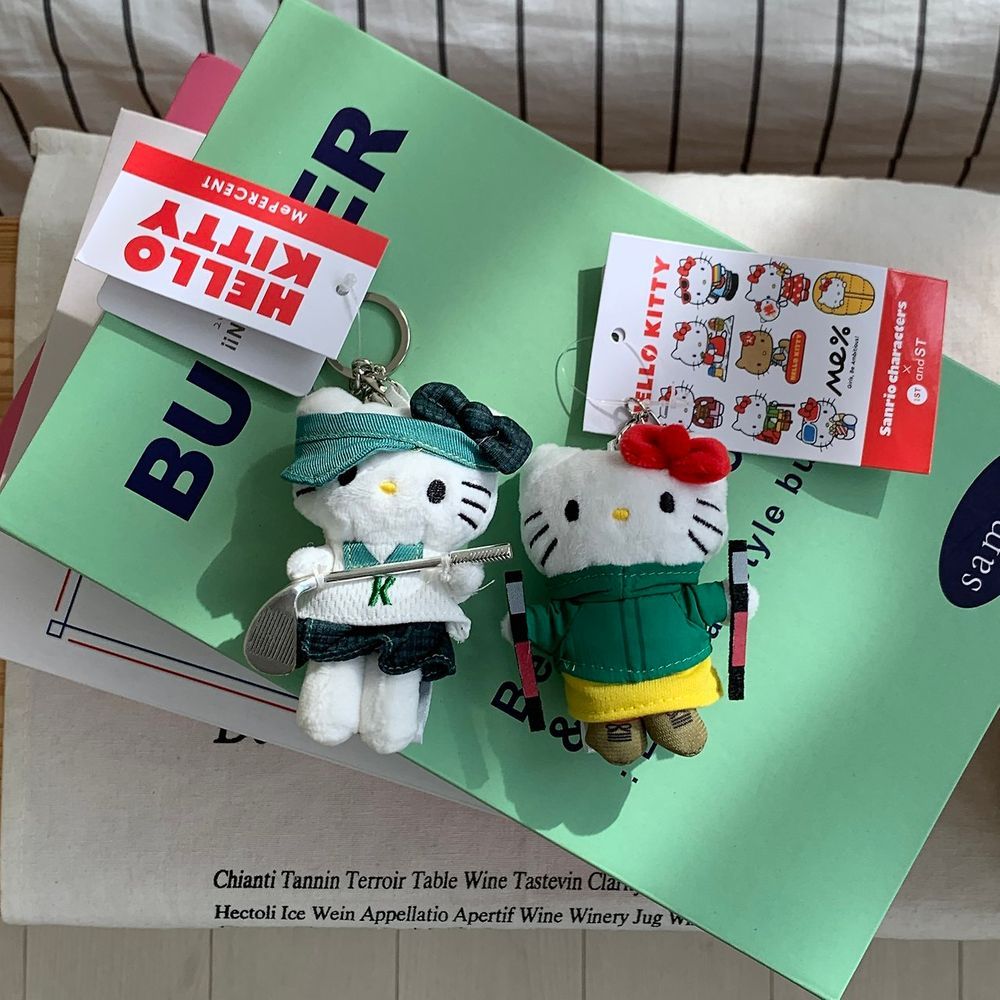 [2종류] 키티 스포츠 인형키링 골프 스키 가방참 열쇠고리 가방꾸미기 백참 16,000원