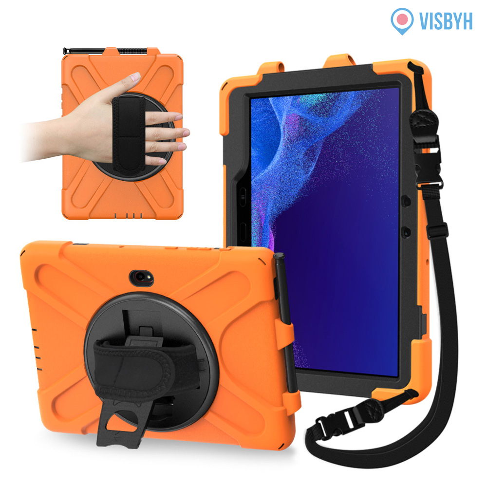 비스비 갤럭시탭 액티브4 프로 러기드 스트랩 범퍼케이스 펜수납 360도 회전 26,700원