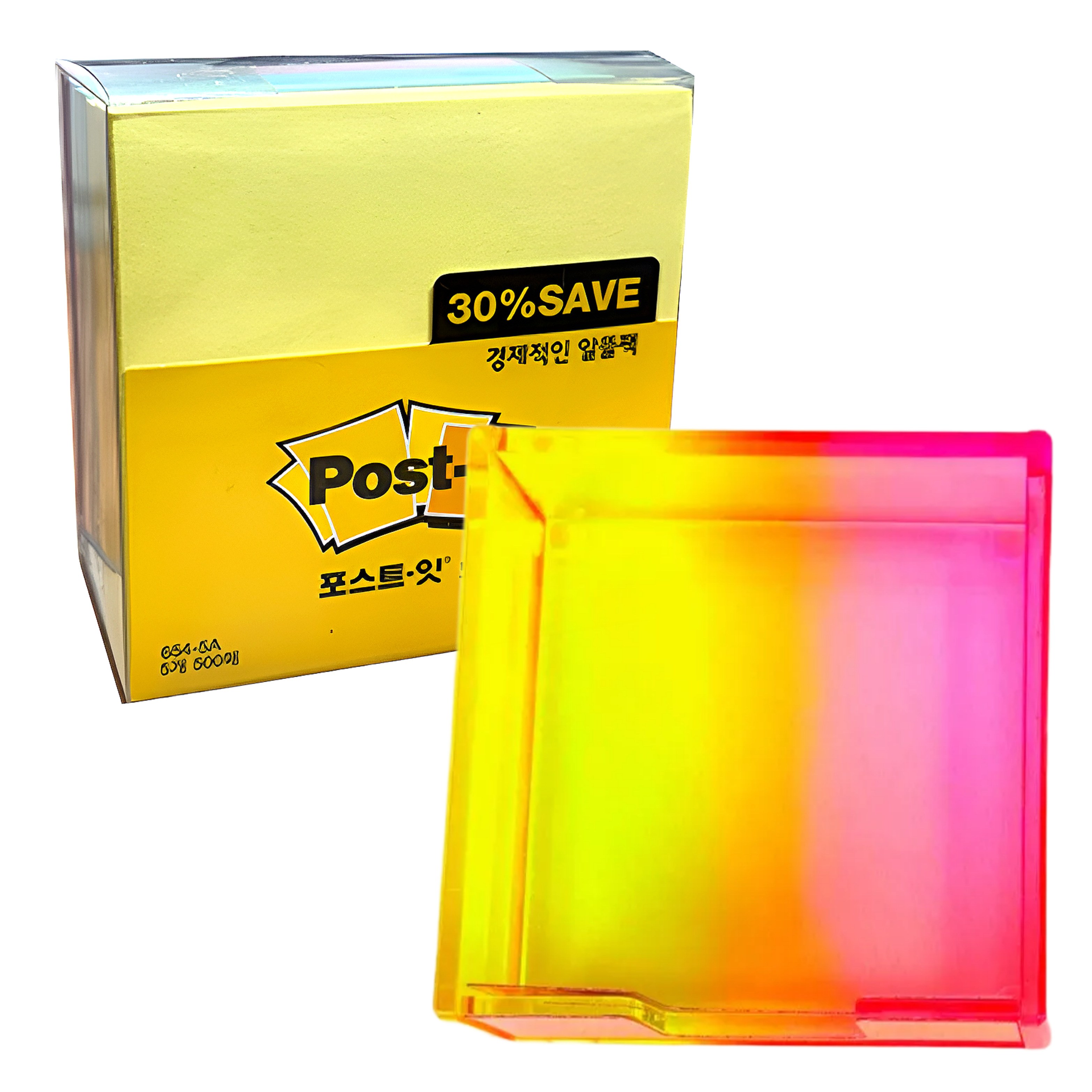 3M 포스트잇 654-5A + 라운드월 명함&메모지 정리함, 핑크정리함+654-5A 15,300원