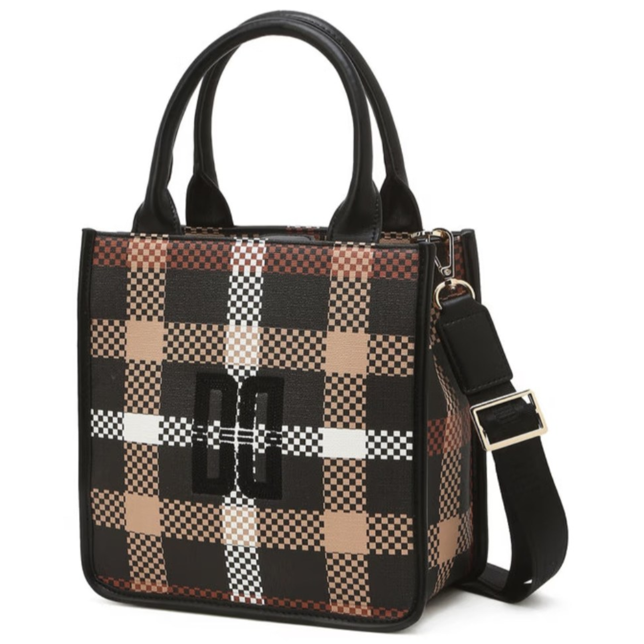 닥스 >> 블랙 DD로고 가죽 미니토트백(DNGF5F963BK) 136,000원